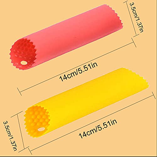 2 Set Silicone Garlic Peeler Easy Roller Tube Useful Garlic - Product Imagery