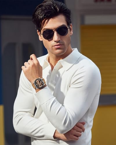 BENYAR Watch for Men Analog Quartz Chronograph Waterproof - Product Imagery