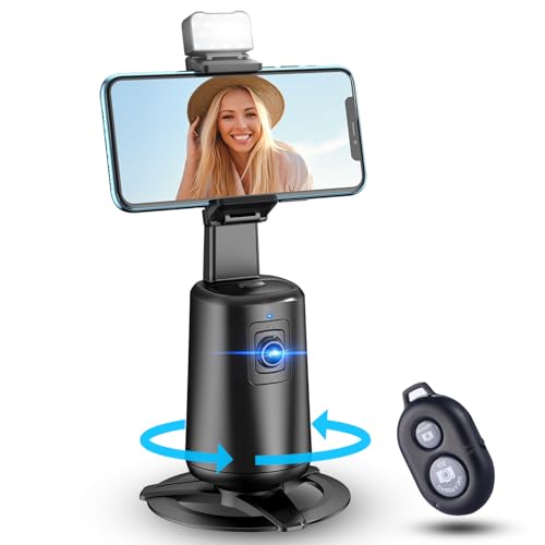 Auto Face Tracking Tripod 360° Rotating Cell Phone Photo and - Product Imagery