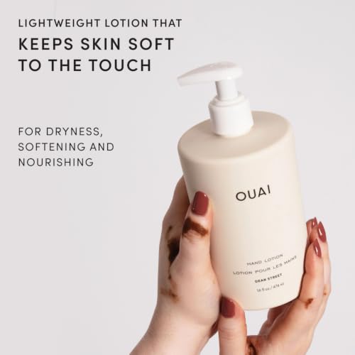 OUAI Hand Lotion - Hydrating Lotion for Dry Skin (16 Fl Oz) - Product Imagery