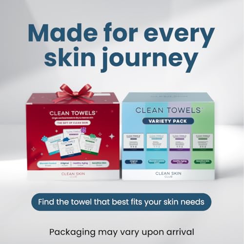 Clean Skin Club Clean Towels® XL Variety 4-Pack Travel Set, - Product Imagery