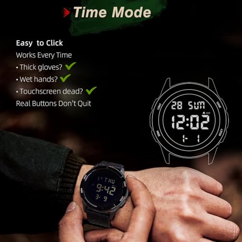 Digital Watch for Men Tactical Military Waterproof Sports - Product Imagery