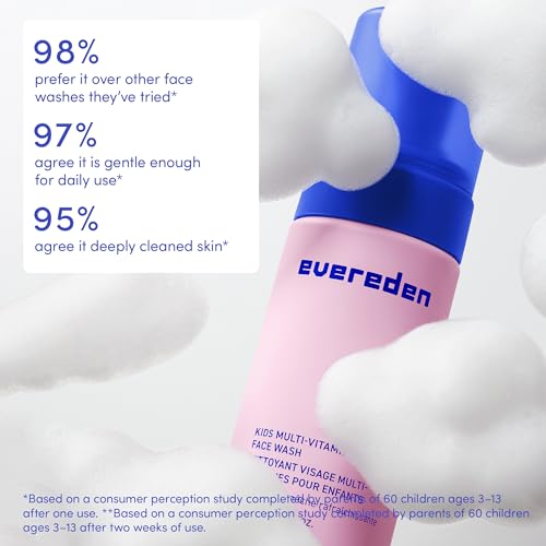Evereden Kids Multi-Vitamin Face Wash, Dermatologist-Tested, - Product Imagery