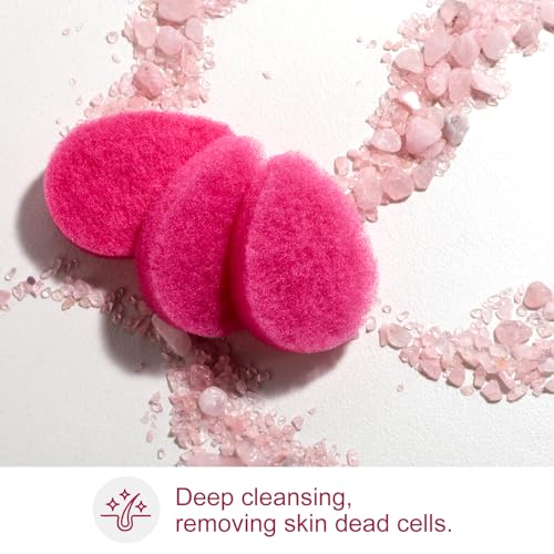 BS-MALL Facial Sponge 12 Pcs – Exfoliating Face Scrubber for - Product Imagery