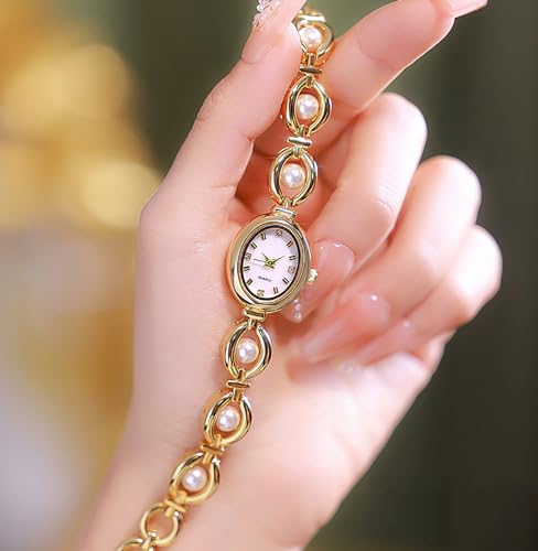 ADSBIAOYE Elegant Pearl Women's Dress Watch Fashion Oval dial - Product Imagery