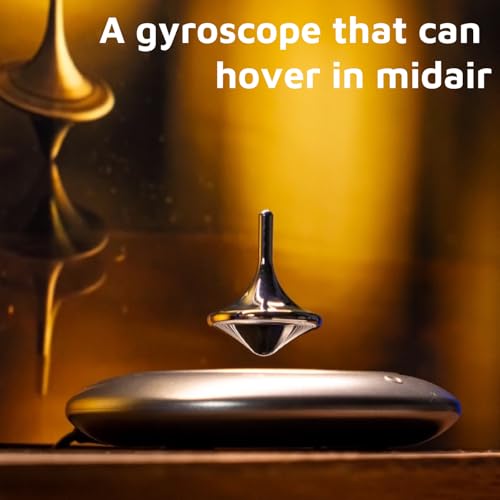 Magnetic Levitating Spinning Top, 360° Floating Gyroscope Desk - Product Imagery