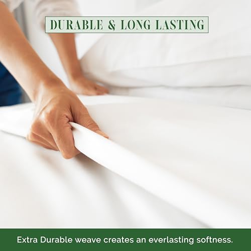 Luxury Flat Sheet on Amazon Elegant Comfort Wrinkle-Free 1500 - Product Imagery