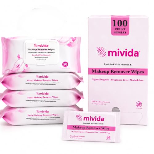 Hypoallergenic Makeup Remover Wipes Bulk Bundle - mivida Official Imagery - 1