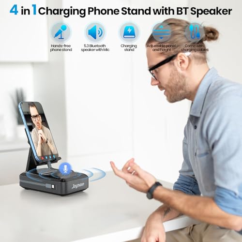 Gift for Men/Women, Charging Phone Stand with Bluetooth Speaker, - Product Imagery