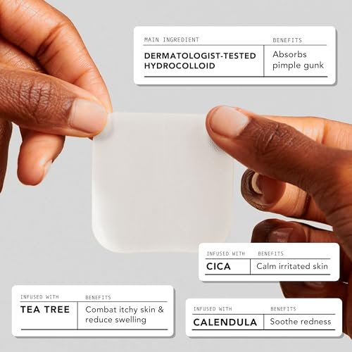 AVARELLE XL Large Hydrocolloid Acne Cover Patches for Face & - Product Imagery