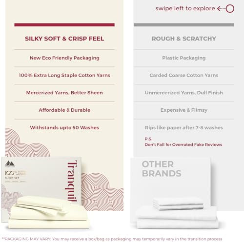 Mayfair Linen 100% Egyptian Cotton Sheets Full Size - Luxury 800 - Product Imagery