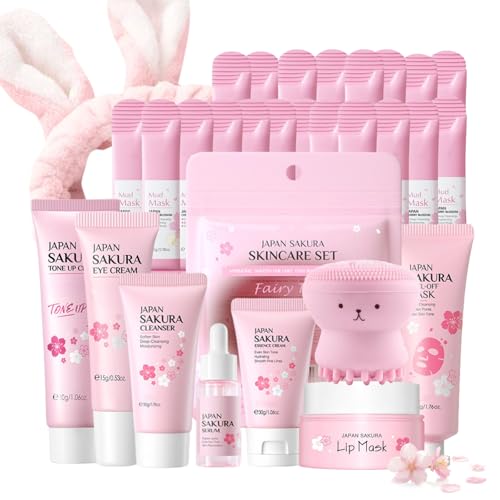 Japan Sakura Skin Care Set for Teen Girls - Evolvique Skin Care - Product Imagery
