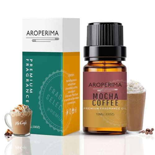 Mocha Coffee Fragrance Oil 10ml, Strong Scent for Soap & DIY - Product Imagery