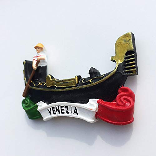Venice Italy 3D Boat Refrigerator Magnet Souvenirs Handmade - Product Imagery