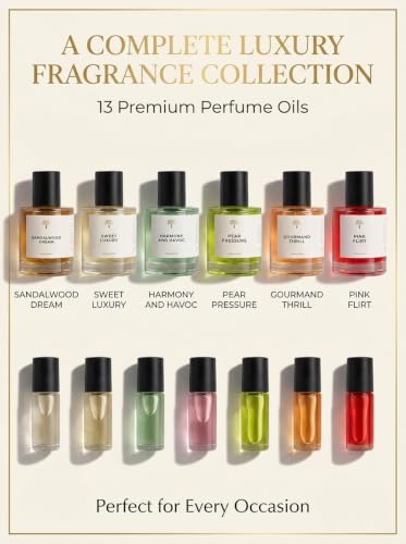 Perfume Gift Set for Women & Men 13 Piece Collection with 6 x - Product Imagery