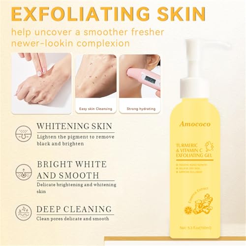 Turmeric & Sakura Body Scrub Set, 2 Pack Exfoliating Face & Body - Product Imagery