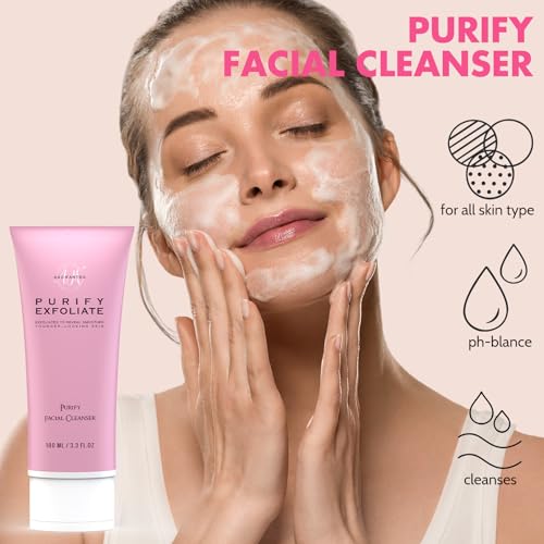 Skin Care Set, AHA+Vitamin C Skincare Routine Kit, 5 in 1 Facial - Product Imagery