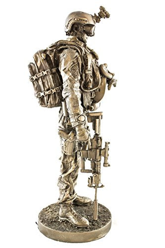 YTC Navy Seal 13" Bronzed Resin Military Statue #8086 Modern Era - Product Imagery