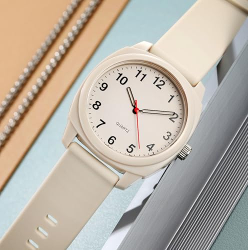 Analog Quartz Watch for Men Women Silicone Band - Product Imagery
