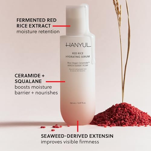 HANYUL Red Rice Hydrating Serum with Vegan Ceramide & Squalane | - Product Imagery
