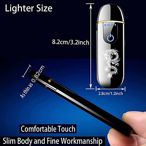 Electric Lighter, Smart USB Rechargeable, Mini Touch Ignition - Product Imagery