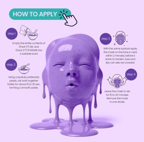 TIK TOK Viral Hyaluronic acid lavender Bio Collagen Peel Off - Product Imagery