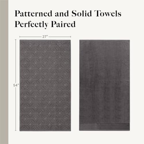 Modern Threads 6 Piece Bath Towel Set – Bathroom Towel Set with - Product Imagery
