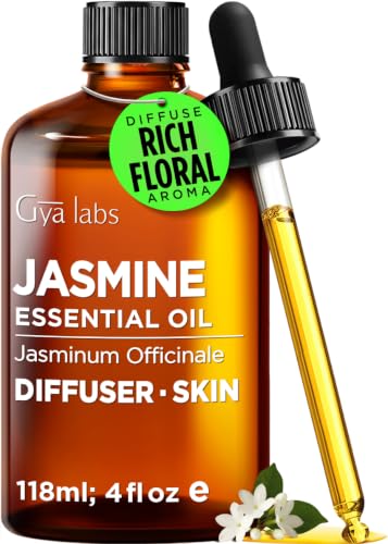100% Pure Jasmine Essential Oil for Skin & Diffuser - 4 Fl Oz - Product Imagery