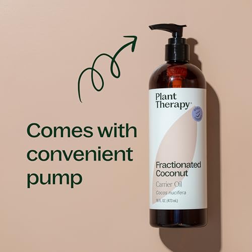 Plant Therapy Fractionated Coconut Oil Carrier Oil 16 oz - Product Imagery
