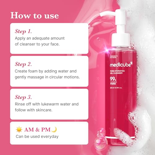 medicube PDRN Jelly to Foam Cleanser - Gentle Low pH Hydrating - Product Imagery