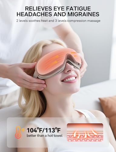 Eye Massager with Heat, Massaging Eye Mask - Product Imagery