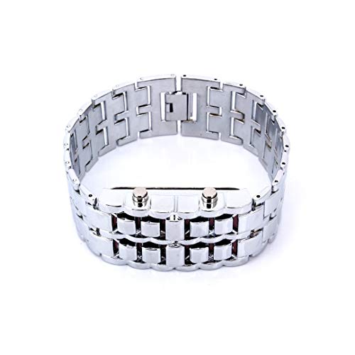 Women's Men's Watches Fashion Novelty Lava Red Blue LED Digital - Product Imagery