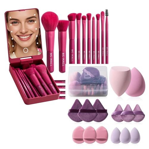 BS MALL Travel Makeup Brush Set Foundation Powder Concealers - BS-MALL Official Imagery - 1