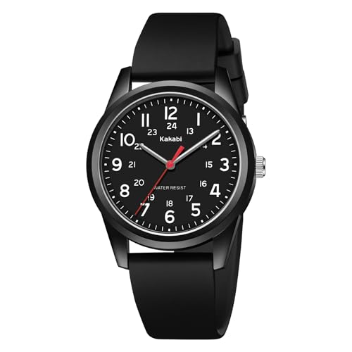 Watches Mens Womens Unisex Quartz Wristwatch Silicone Strap - Product Imagery