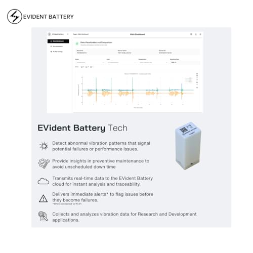 EVB-02 Wi-Fi Vibration & Motion Sensor up to 6.66kHz | 5000mAh - Product Imagery