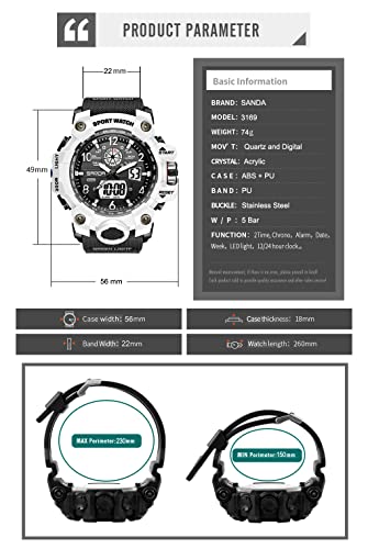 Men's Watches Sports Outdoor Waterproof Military Wrist Watch - Product Imagery