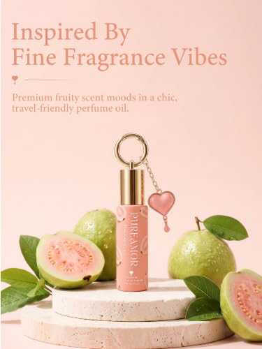 PUREAMOR Pink Guava Perfume Oil for Women, Pheromone Infused - Product Imagery