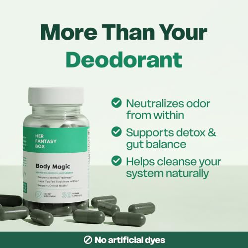 Her Fantasy Box | Body Magic | Chlorophyll Capsules - 30 Vegan - Product Imagery