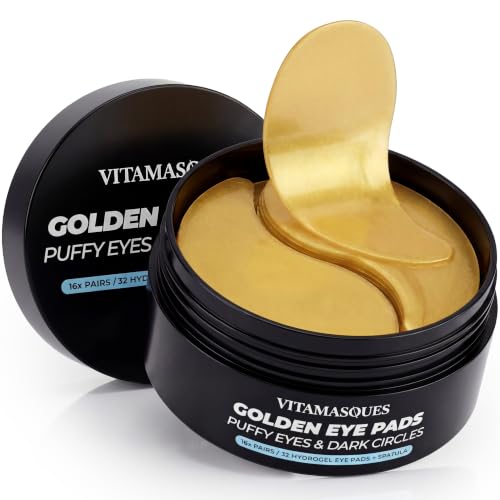 Vitamasques Golden Hydrogel Eye Pads For Puffy Eyes & Dark - Product Imagery