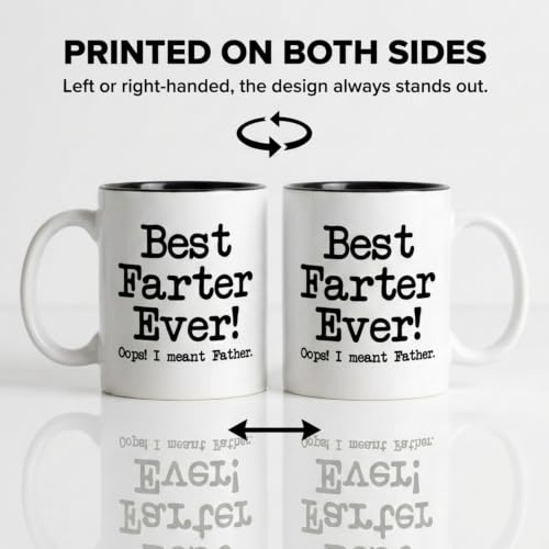 Artisan Owl Best Farter Ever I Mean Father Mug – Funny Dad - Product Imagery