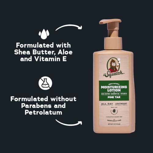 Dr. Squatch Natural Hand and Body Lotion for Men - Made with - Product Imagery