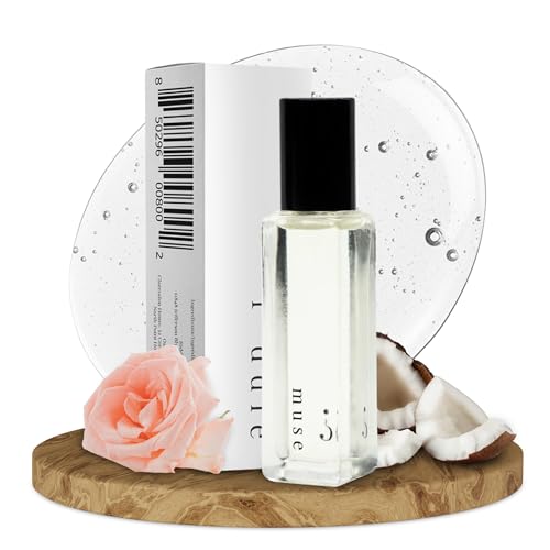 Riddle Muse Roll On Perfume Oil for Women, Sweet Floral Coconut - Product Imagery