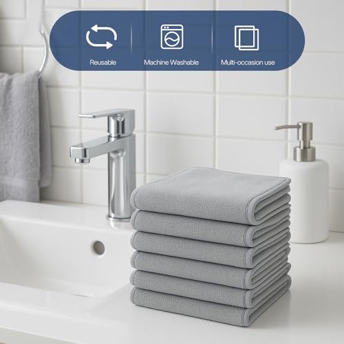 JJUNW 12 PCS U-Shaped Facial Towels, Split Design Estheticians - Product Imagery