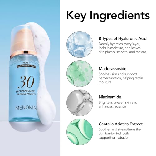 30 Seconds Bubble Mask MOIST, Hyaluronic Acid Face Mask, 2.36 fl - Product Imagery