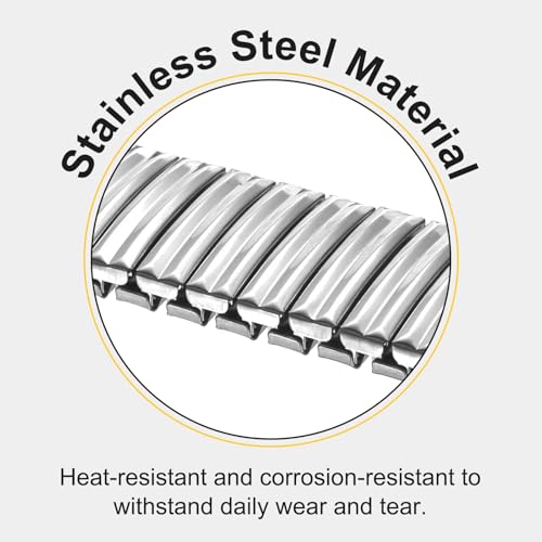 HARFINGTON Expansion Watch Bands Stainless Steel with Spring - Product Imagery