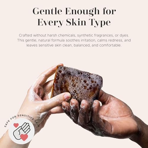 era of nature Organic African Black Soap Bar, Shea Butter, Dry - Product Imagery