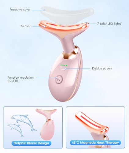 SDKWDH Red-Light-Therapy-for-Face-and-Neck, 7 Color Face - Product Imagery