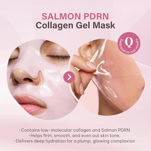 Salmon PDRN Collagen Mask – Korean Skin care Gel Face Mask for - Product Imagery