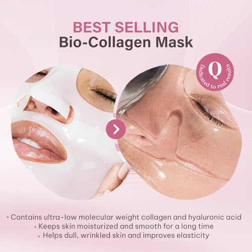 Bio-Collagen Face Mask Overnight – Hydrating Korean Sheet Mask – - Product Imagery