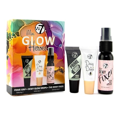 W7 Mini Glow Heroes Set - Travel Size Makeup Minis - Product Imagery